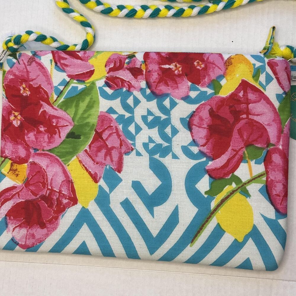 Antica Sartoria Giacomo Cinque Crossbody Bag Sequin Beaded Coral Tropical NEW - Picture 11 of 16